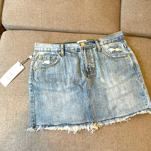 Valentina Skirt, Blue Denim - Picture 1 of 3